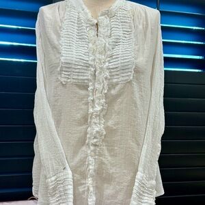 Free People Tuxedo Shirt